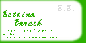 bettina barath business card